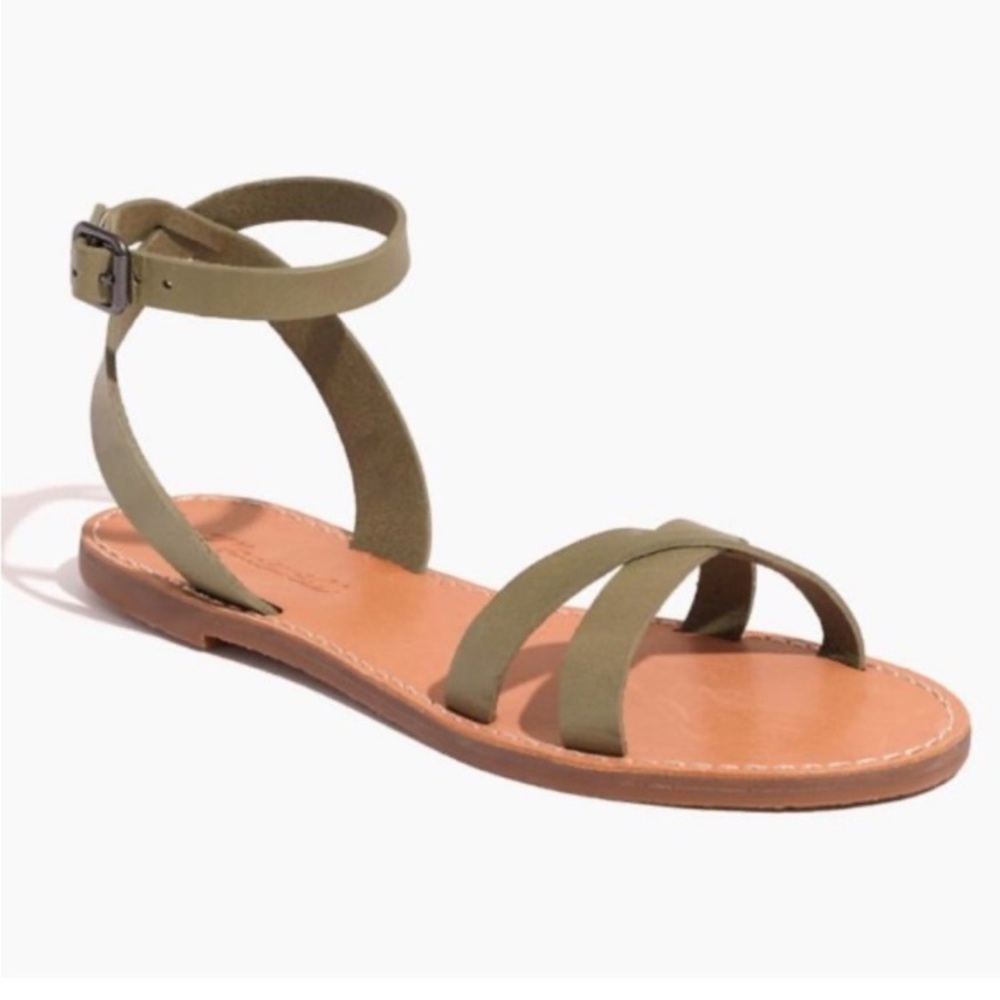 Madewell Boardwalk sandals Green Olive